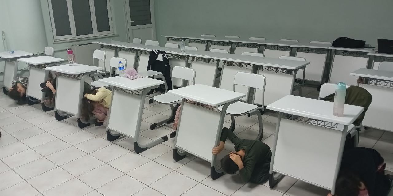 Aydın’da deprem anı tatbikatı yapıldı