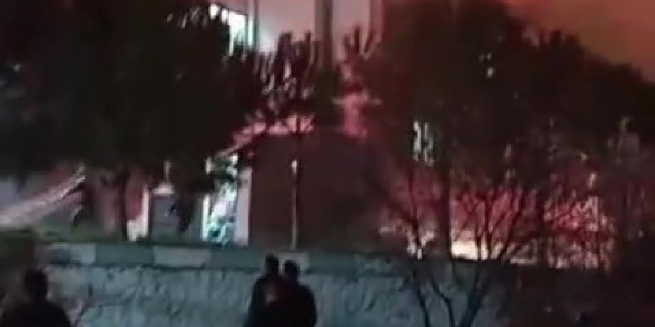Lojmanda çıkan yangın korku ve paniğe neden oldu