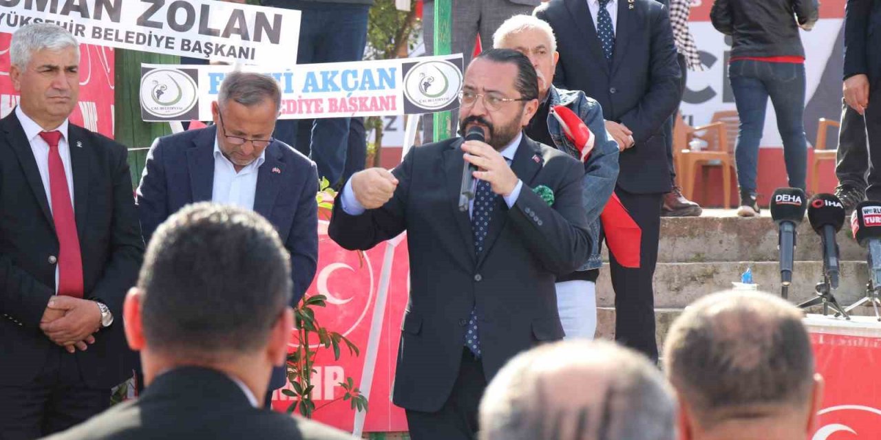 MHP İl Başkanı Yılmaz; “Honaz üretken belediyecilik ile tanışacak"