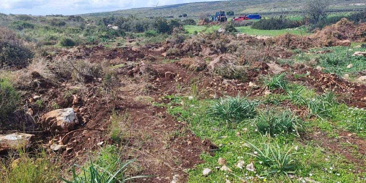 Hazine arazinde izinsiz yer açarken jandarmaya takıldı