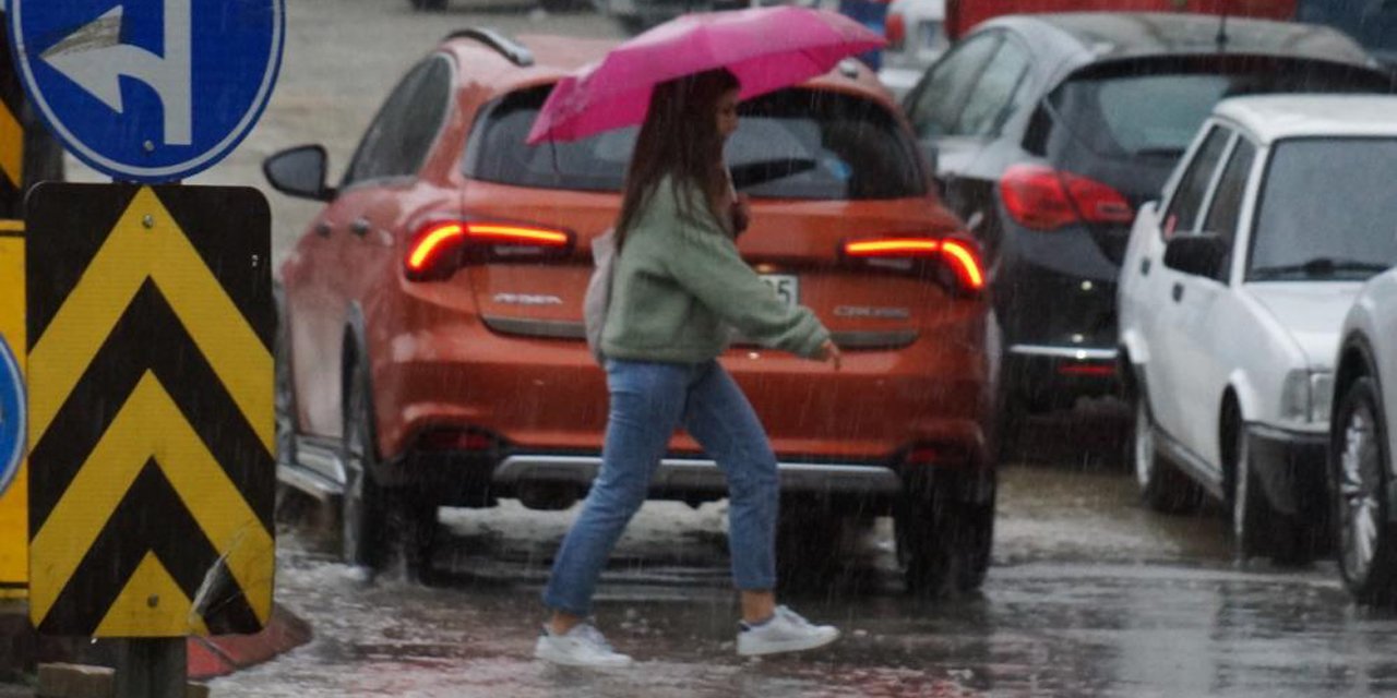 Aydın’da beklenen yağış başladı