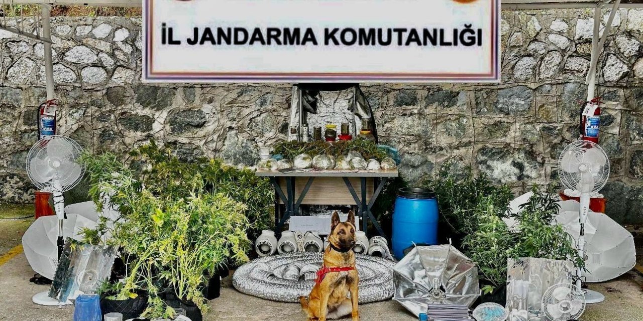 Marmaris’teki eve uyuşturucu baskını