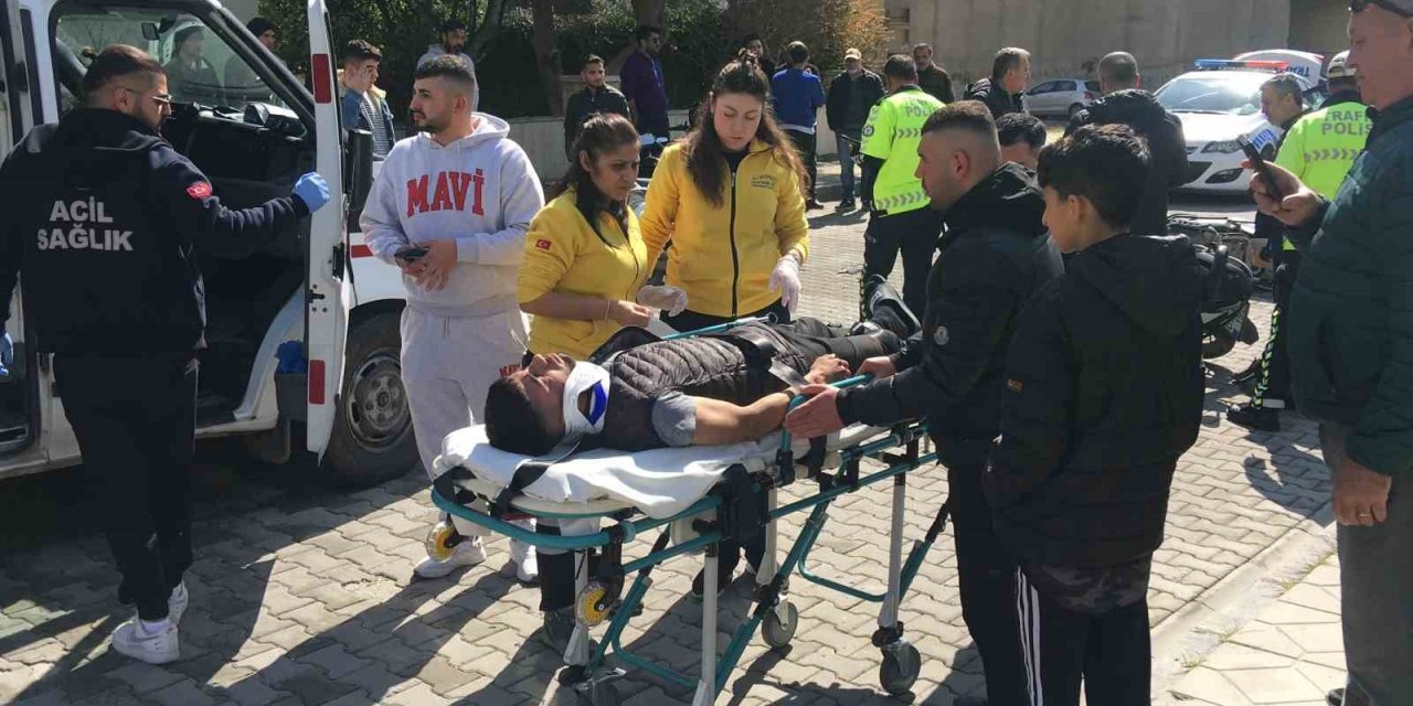 Motosikletler çarpıştı: 2 yaralı