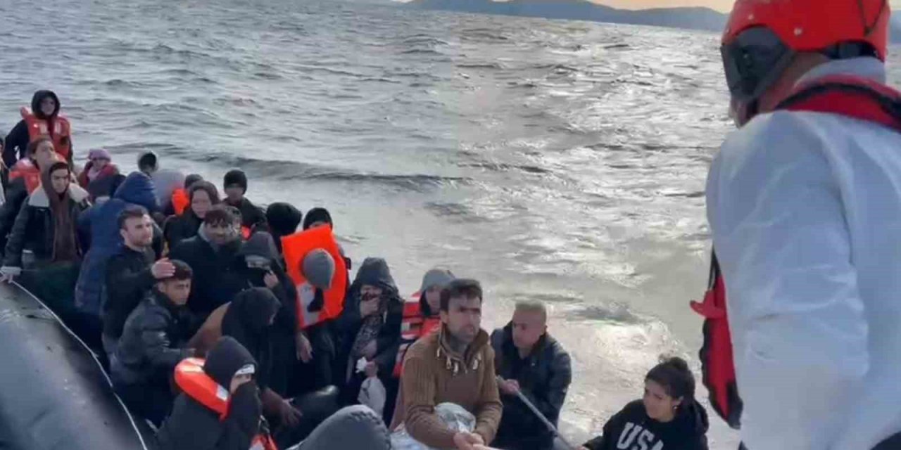 Aydın’da 23 düzensiz göçmen kurtarıldı