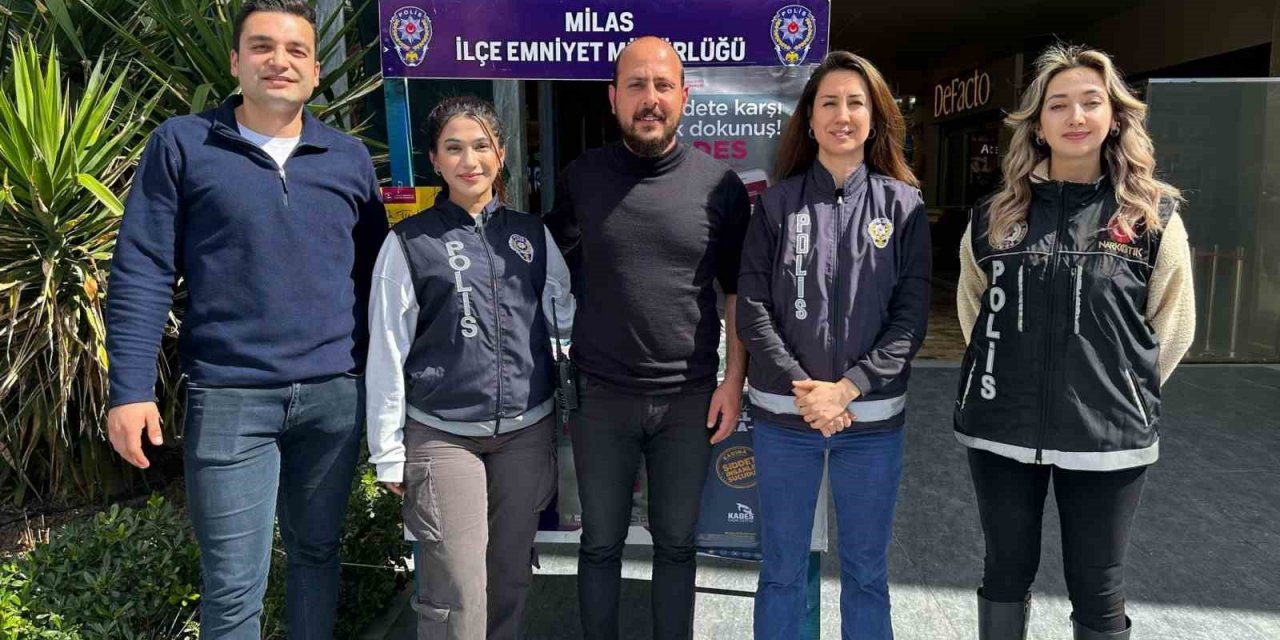 Milas’ta emniyet ekipleri kadınların günlerini kutladı
