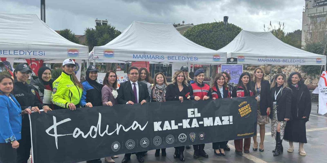 Marmaris’te Polis ve Jandarmadan 8 Mart etkinliği