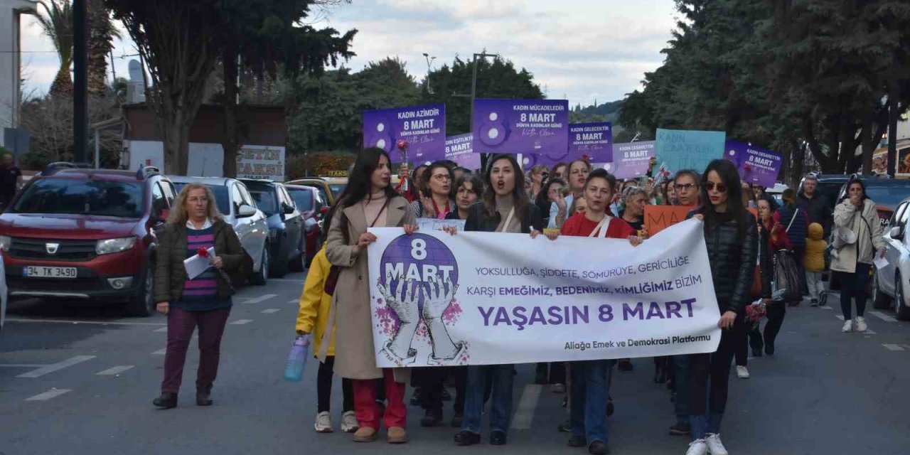 Aliağa’da 8 Mart Dünya Emekçi Kadınlar Günü kutlandı