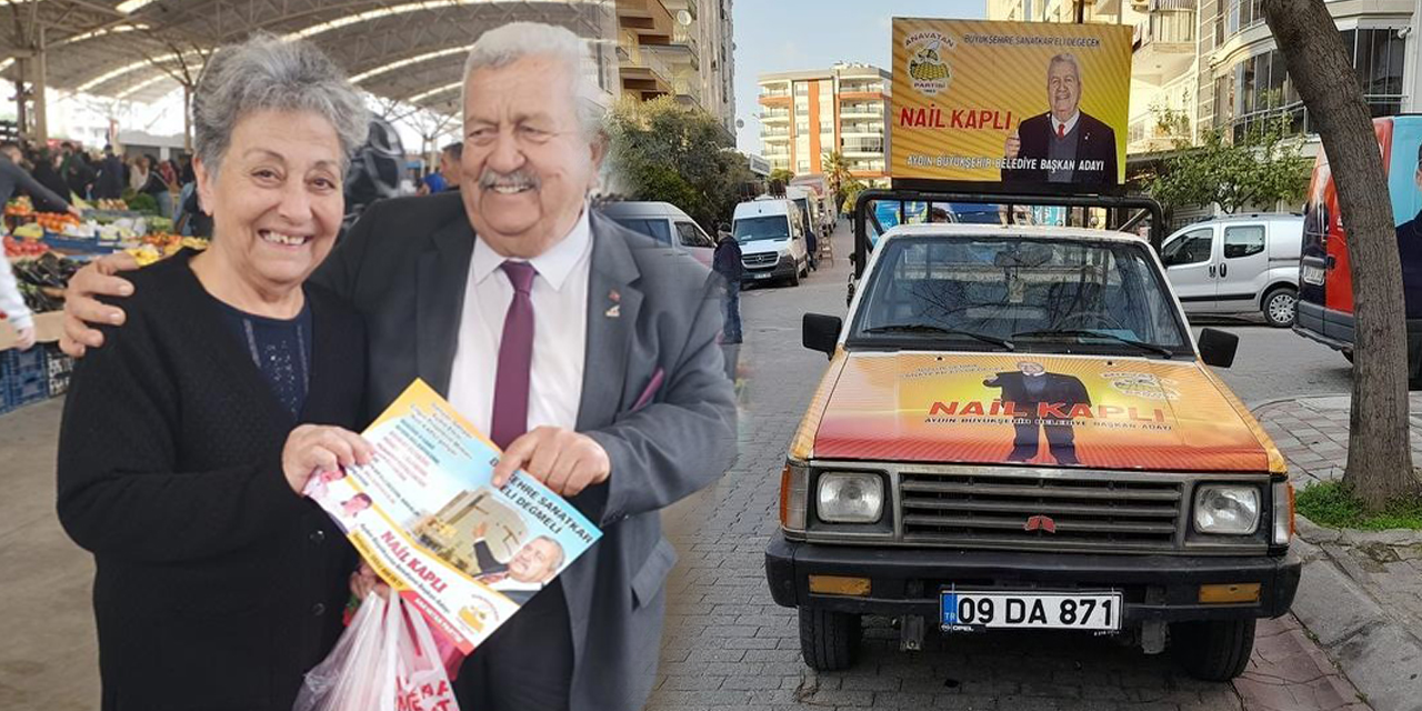 Aydın’da siyasetinin renkli siması Kaplı, ‘pes’ etmedi