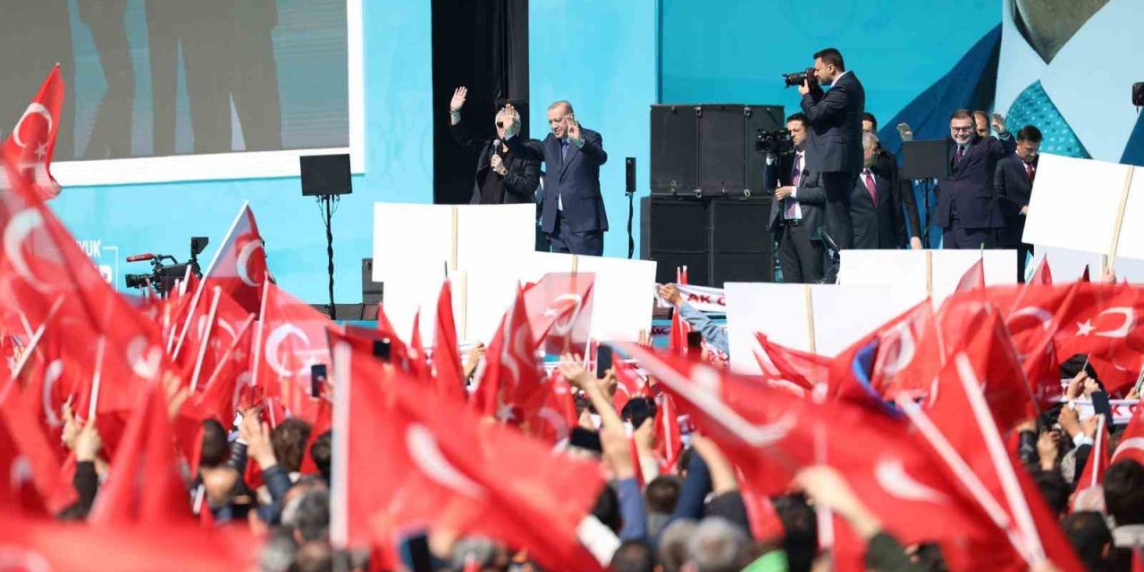 Cumhurbaşkanı Erdoğan, büyük İzmir mitinginde konuştu