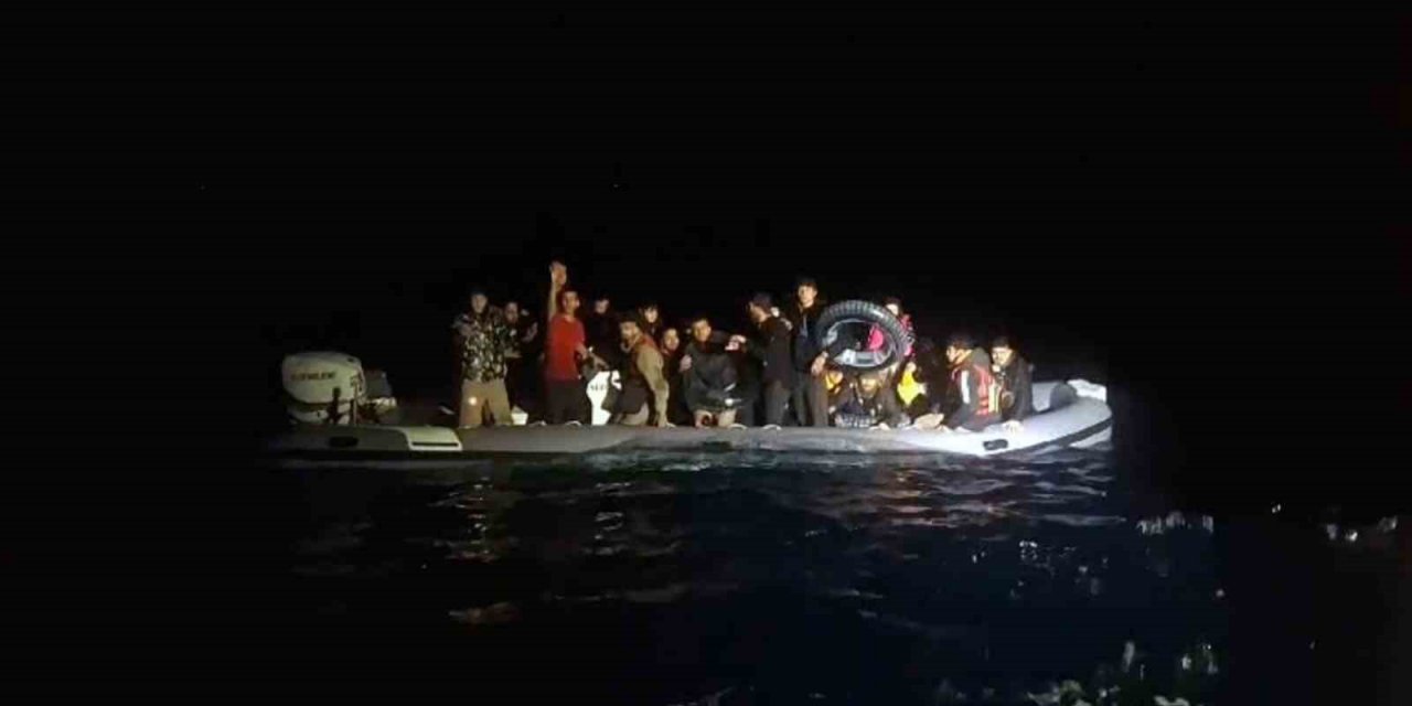 Datça’da 2 düzensiz göçmen olayında 41 göçmen yakalandı