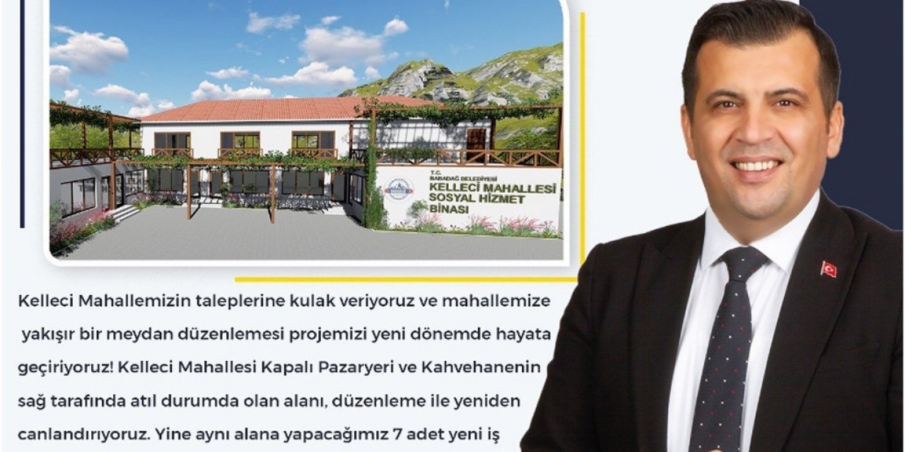 Başkan Atlı’dan Kelleci Mahallesine sosyal hizmet binası müjdesi
