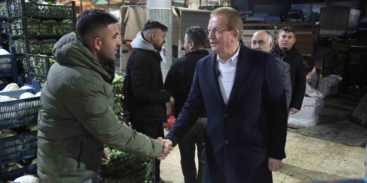 Pamukkale Adayı Pekdemir hal esnafıyla bir araya geldi