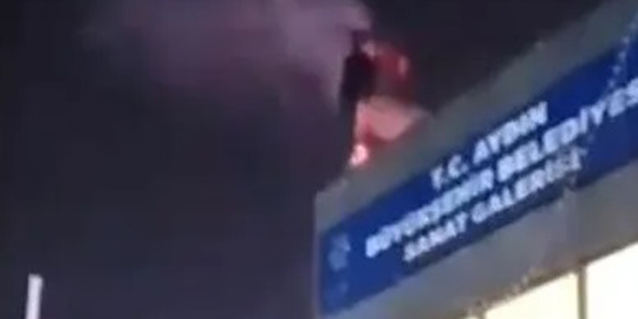 Aydın Büyükşehir Belediyesi'nden haklarını alamayan bir kişi kendisini yakmak istedi