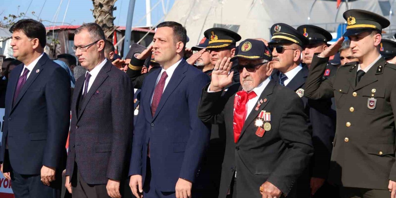 Fethiye’de 18 Mart Çanakkale Zaferi’nin yıldönümünde şehitler ve gaziler anıldı