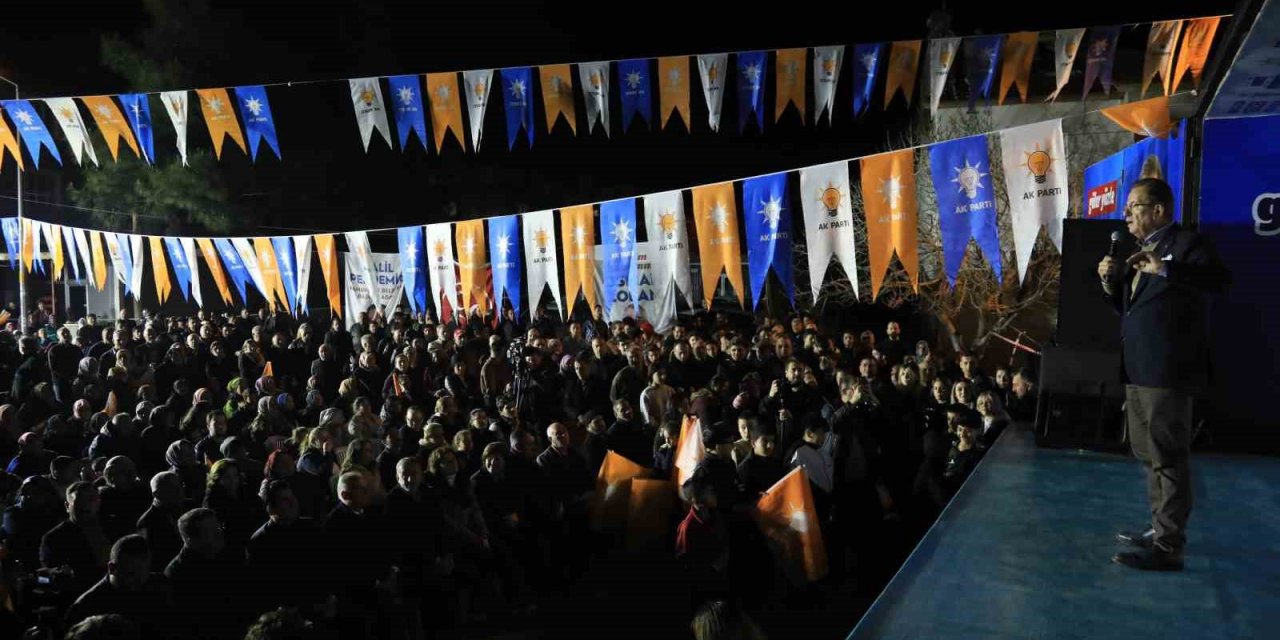 Pekdemir’in Aktepe buluşması mitinge dönüştü