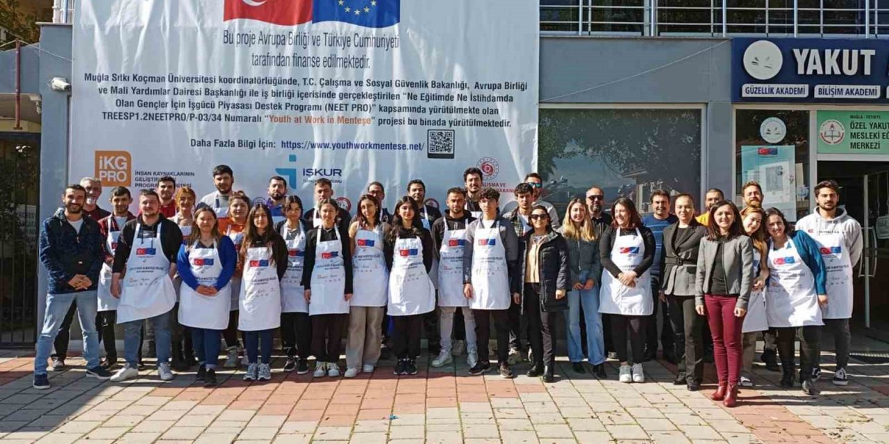 ‘Menteşe’de Gençler İşte’ projesinde mesleki ve işbaşı eğitimleri tamamlandı