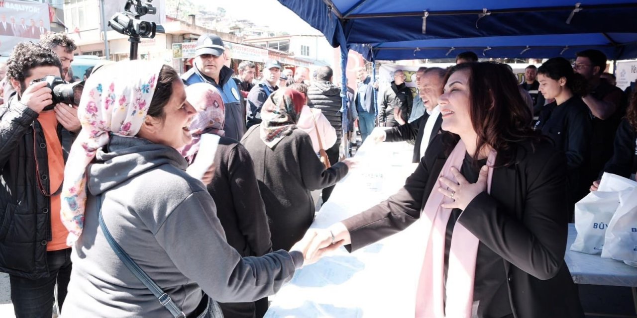 Başkan Çerçioğlu, Bozdoğan’da halka fide dağıttı