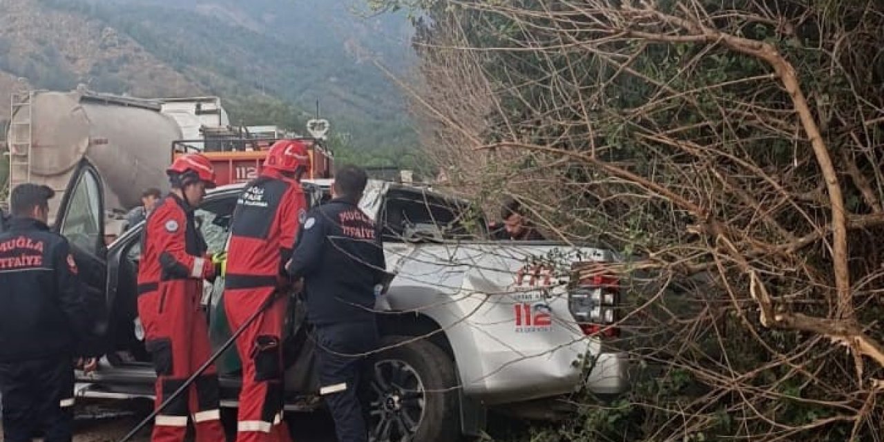 Orman İşletme Müdürlüğü aracı kaza yaptı: 3 yaralı