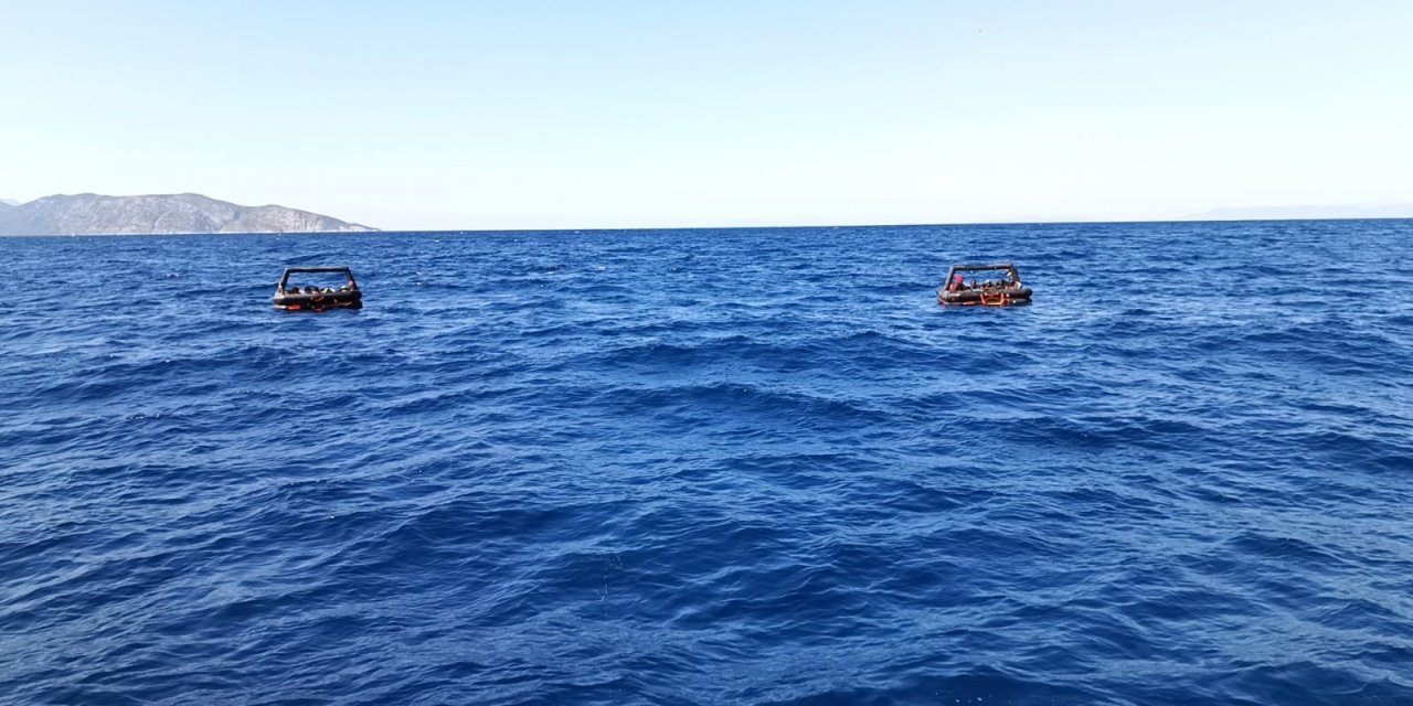 Aydın’da 35 düzensiz göçmen kurtarıldı