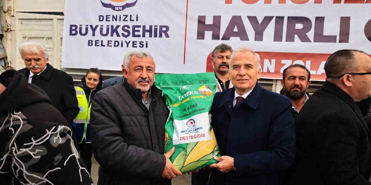 Denizli Büyükşehirden 3 yılda 210 tonluk silajlık tohum desteği
