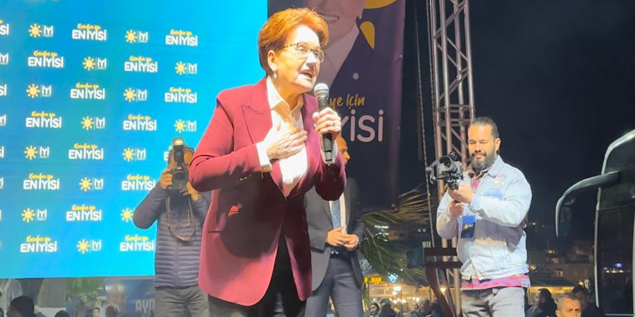 İYİ Parti Genel Başkanı Akşener Kuşadası’nda vatandaşlara hitap etti