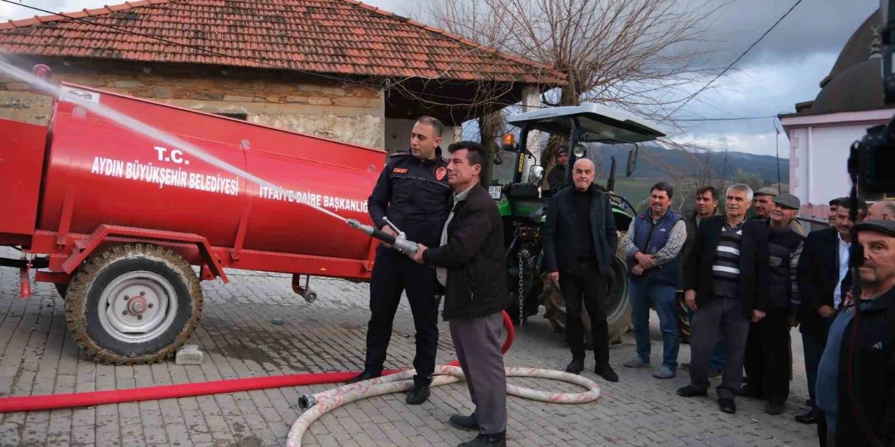 Aydın Büyükşehir Belediyesi’nin yangın söndürme tankeri dağıtımı sürüyor