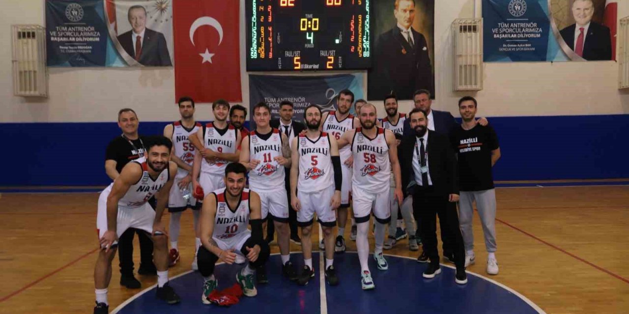 Nazilli Belediyespor Erkek Basketbol Takımı önde başladı