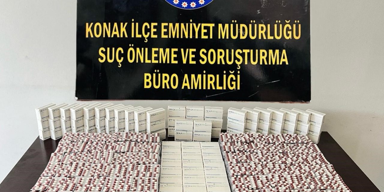 İzmir’de 23 bini aşkın sentetik ecza hapı ele geçirildi