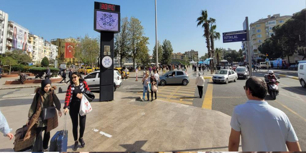 Aydın’da termometreler 30 dereceyi gördü