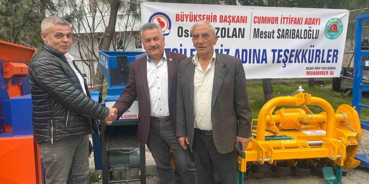 Başkan Zolan’dan Buldanlı çiftçilere tarımsal makine desteği