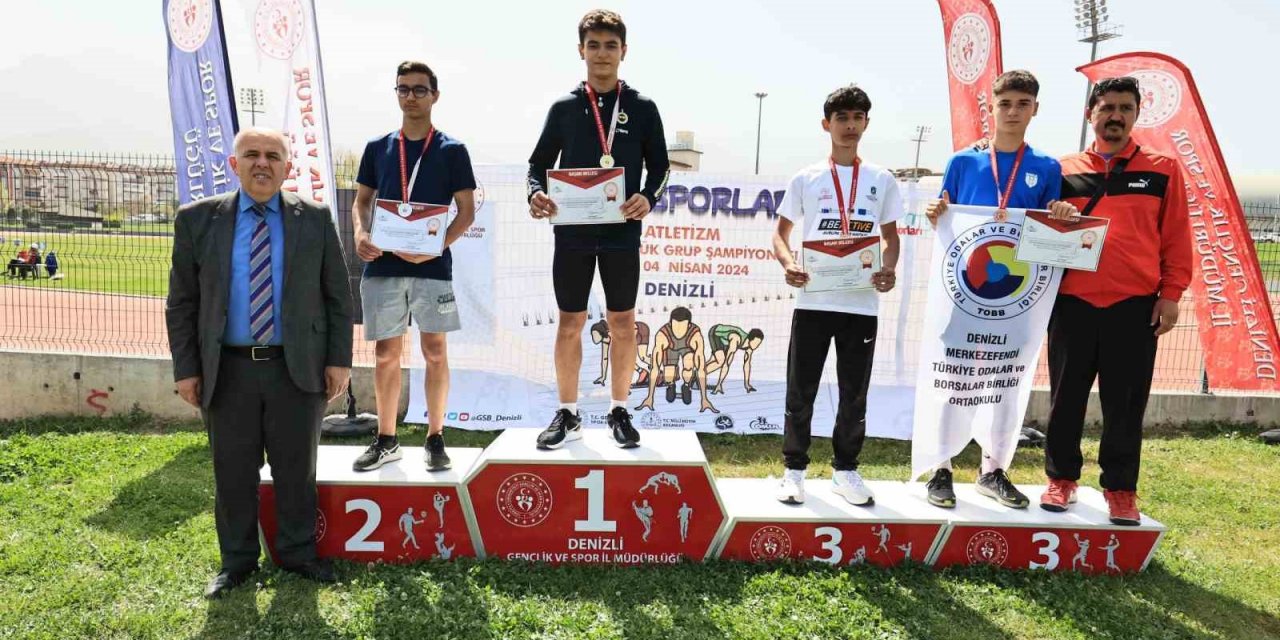 Okul sporları atletizm heyecanı Denizli’de devam ediyor