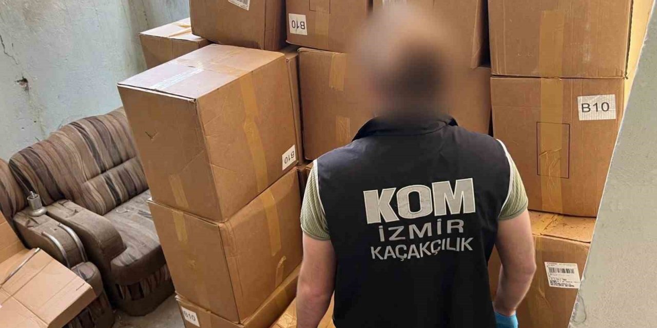 İzmir’de 15 milyon TL’lik tütün kaçakçılığı operasyonu: 19 gözaltı