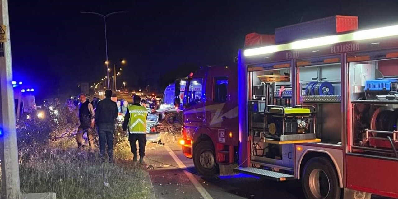 Refüje aşan tır otomobile çarptı: 1’i ağır 6 yaralı