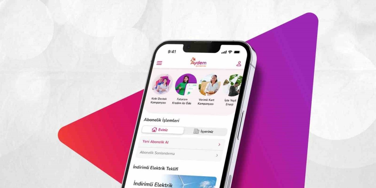 Aydem Perakende ve Gediz Perakende’nin mobil uygulaması hizmete girdi