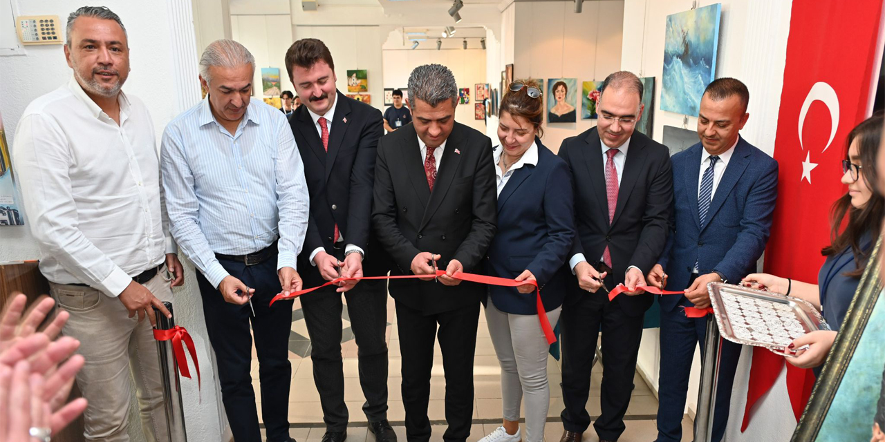 Aydın Lisesi karma resim sergisi açıldı