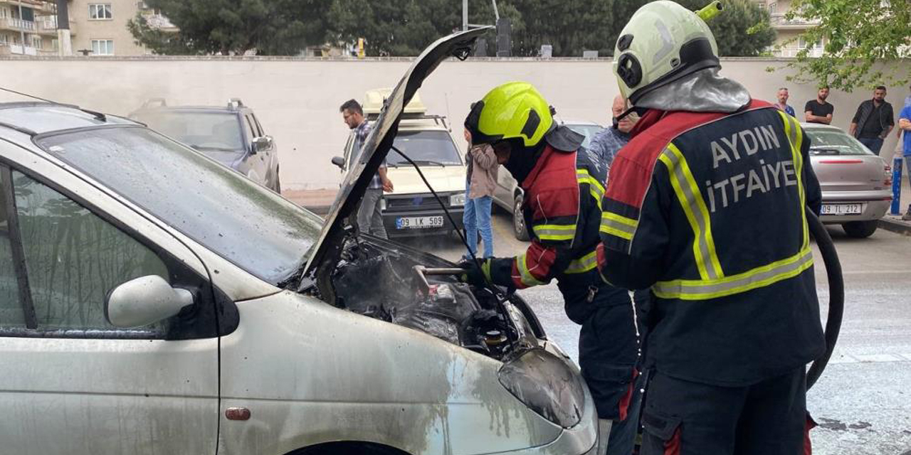 LPG’li otomobil alev aldı