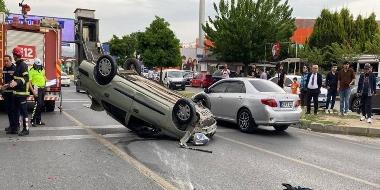 Takla atan araçtan fırlayan sürücü hayatını kaybetti