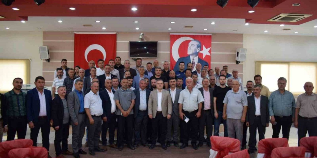 Bozdoğan Kaymakamı Gökçe, muhtarlar ile bir araya geldi