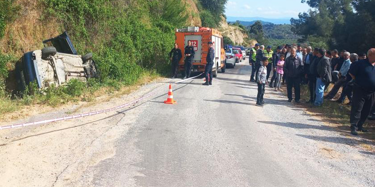 Otomobil şarampole devrildi: 1 ölü, 1 yaralı