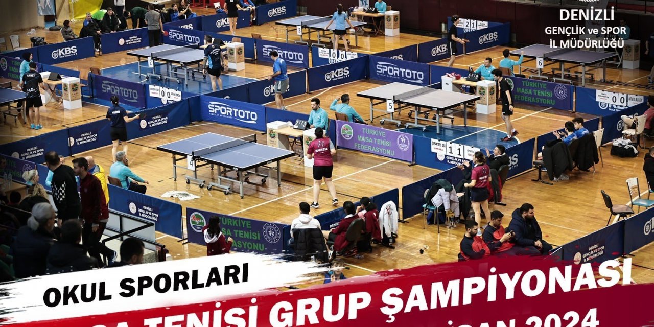Masa tenisi grup maçları Denizli’de başlıyor