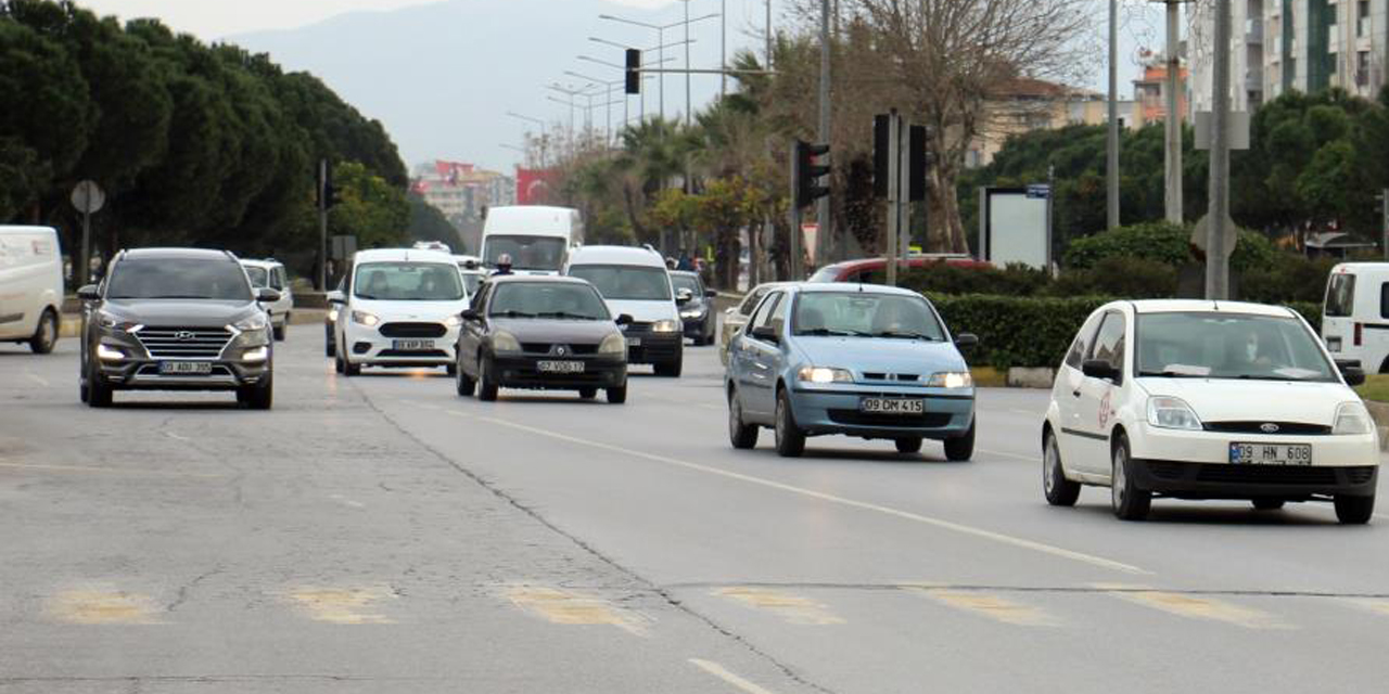 Aydın’da araç sayısı 584 bin oldu