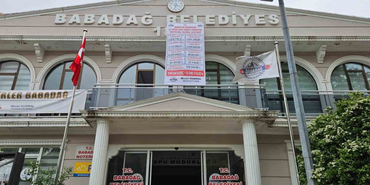 Babadağ Belediyesinin borcu 12 milyon lira olarak açıklandı