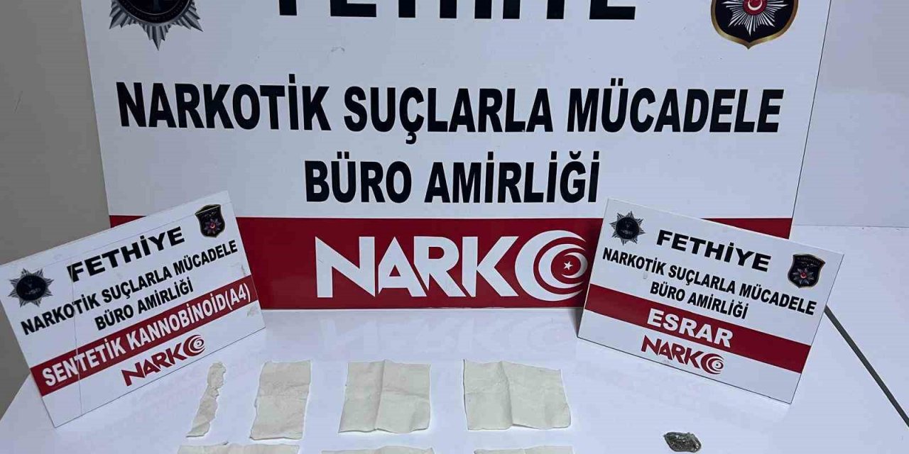 Fethiye’de uyuşturucu operasyonu : 2 tutuklama