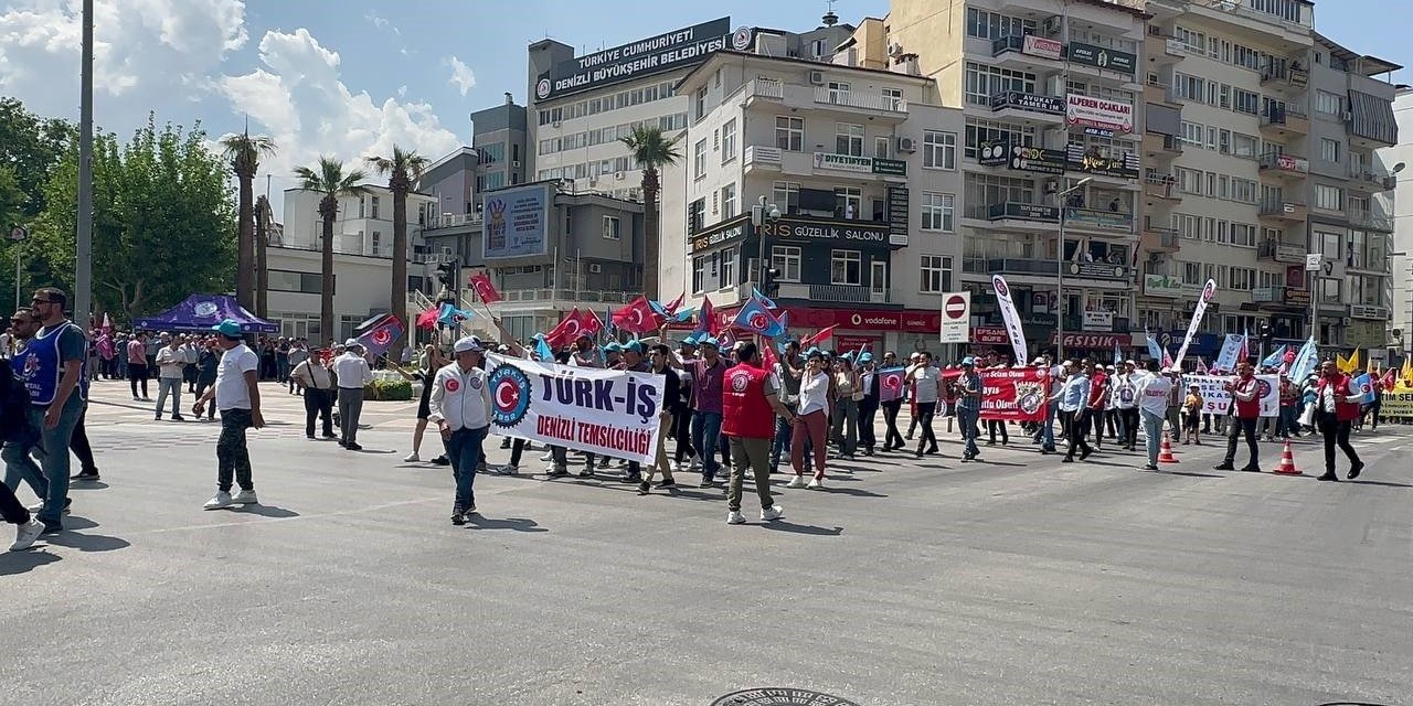 1 Mayıs Denizli’de coşkuyla kutlandı