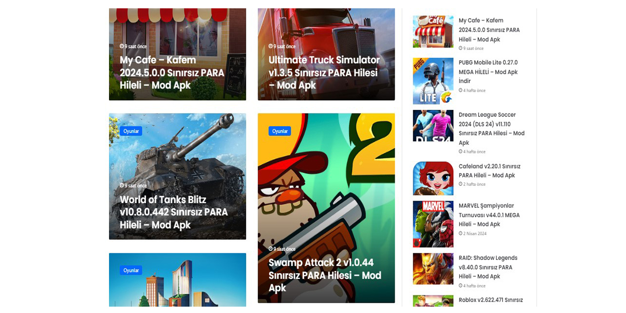 Hileli APK indirme sitesi ile fark yaratın