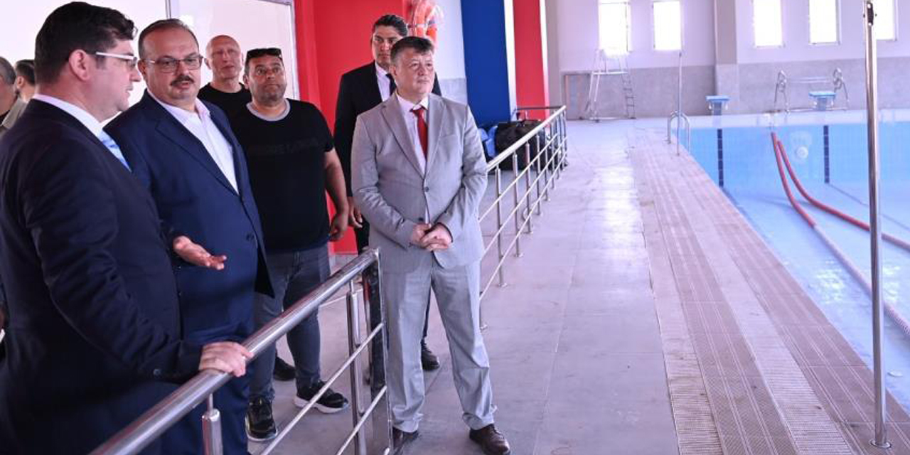 Çine’de Gençlik Merkezi ve Yüzme Havuzu çalışmalarında sona gelindi
