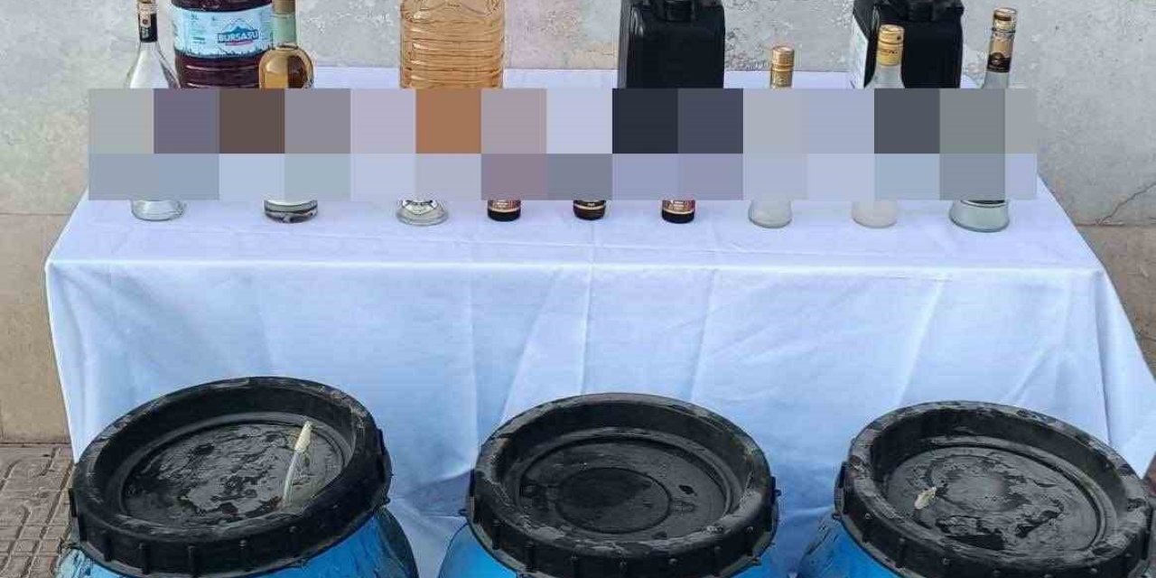 Kaçak alkolü piyasaya süremeden yakalandı