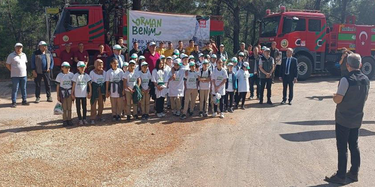 Karacasu’da ’Benim Ormanım Temiz’ etkinliğiyle orman yangınlarına dikkat çekildi