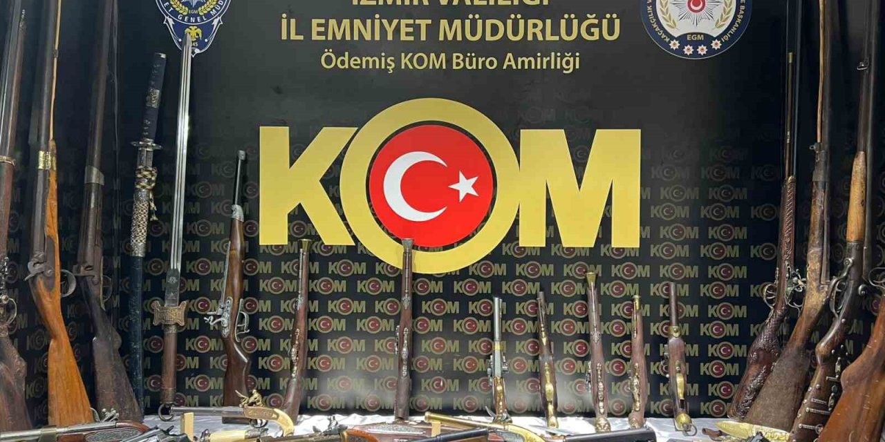 Ödemiş’teki yasa dışı silah ticareti operasyonunda 1 gözaltı