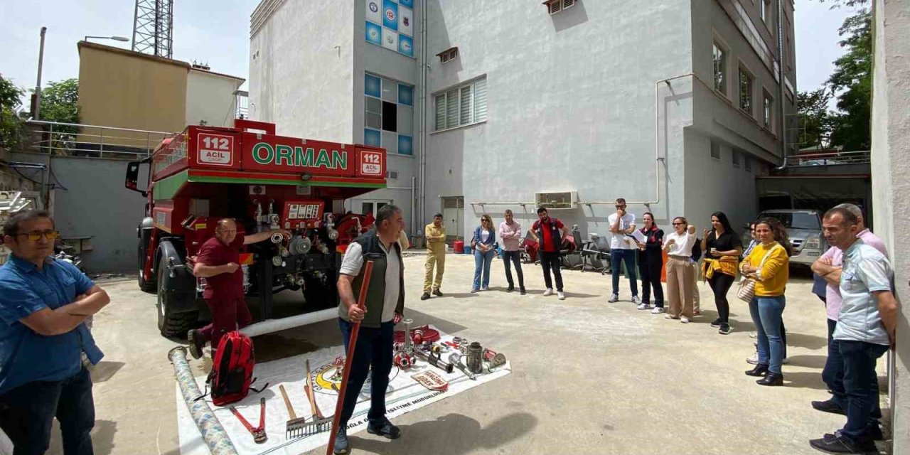 112 Acil Çağrı Merkezi çalışanlarına orman yangını eğitimi
